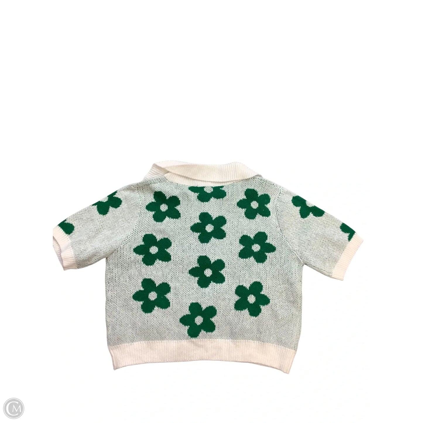 Sweater Short Sleeve By Judith March In Green, Size: L