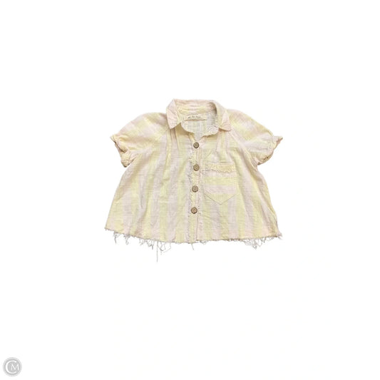 Top Short Sleeve By We The Free In Yellow, Size: Xs