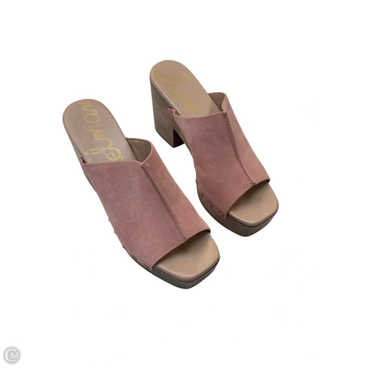 Sandals Heels Platform By Sam Edelman In Pink, Size: 9