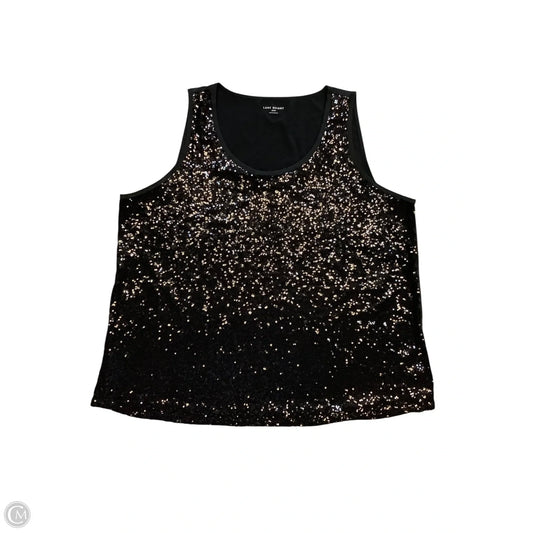 Top Sleeveless Basic By Lane Bryant In Black Sequin,  Size: 3x