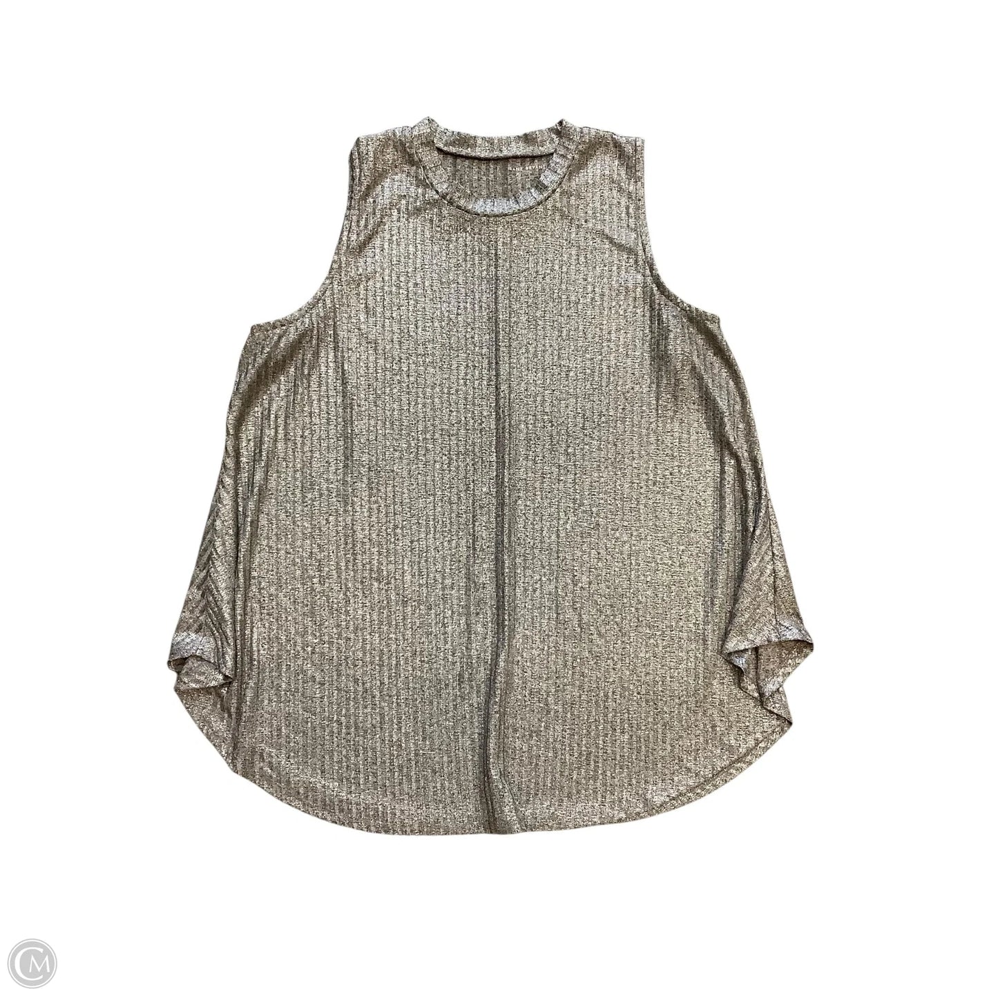 Top Sleeveless Basic By Lane Bryant In Silver, Size: 2x