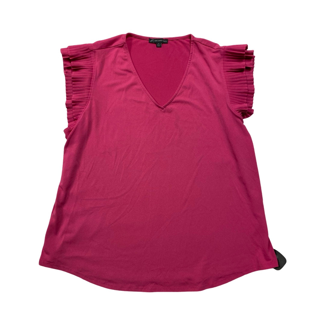 Top Sleeveless By Adrianna Papell In Pink, Size:Xl