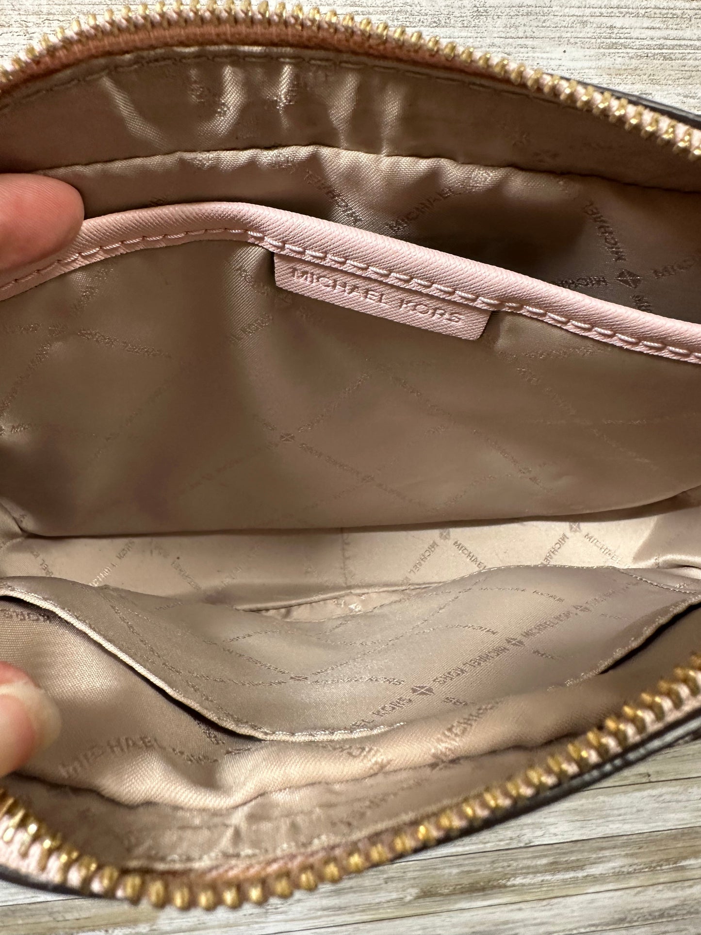 Crossbody Designer By Michael Kors In Pink, Size:Medium