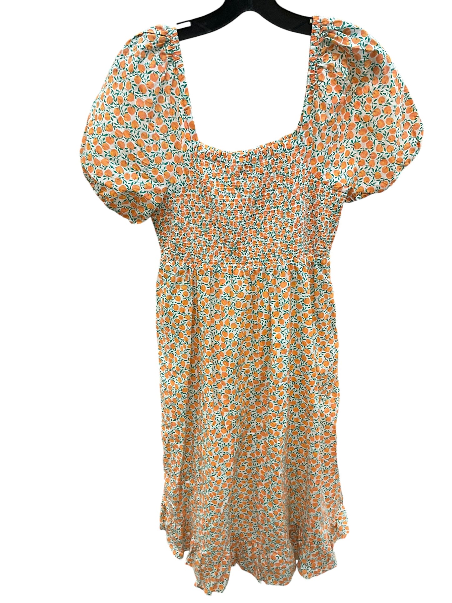 Dress Casual Midi By J Crew In Peach, Size: M