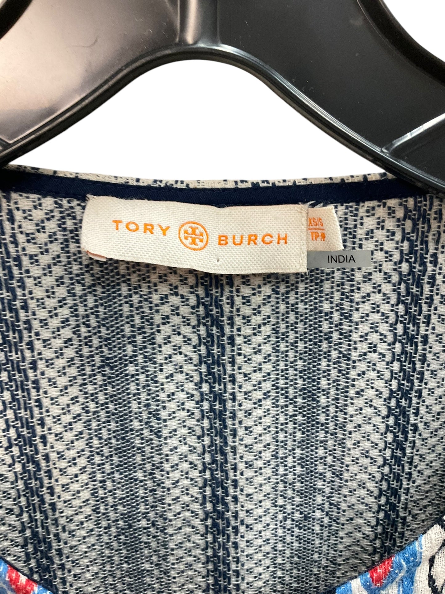 Poncho Designer By Tory Burch In Blue, Size: Xs