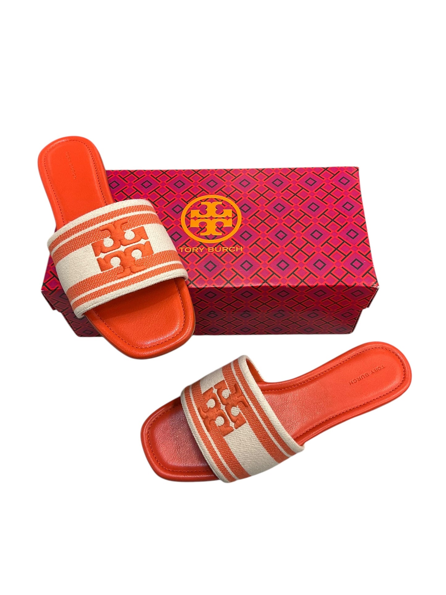 Sandals Designer By Tory Burch In Orange, Size: 11