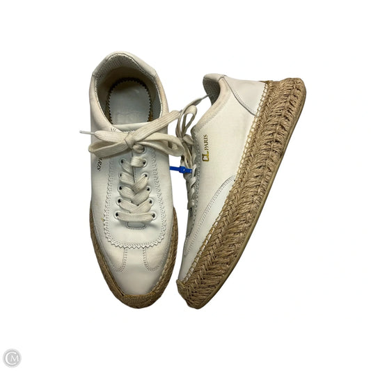 Shoes Luxury Designer By Christian Louboutin In White, Size: 8.5