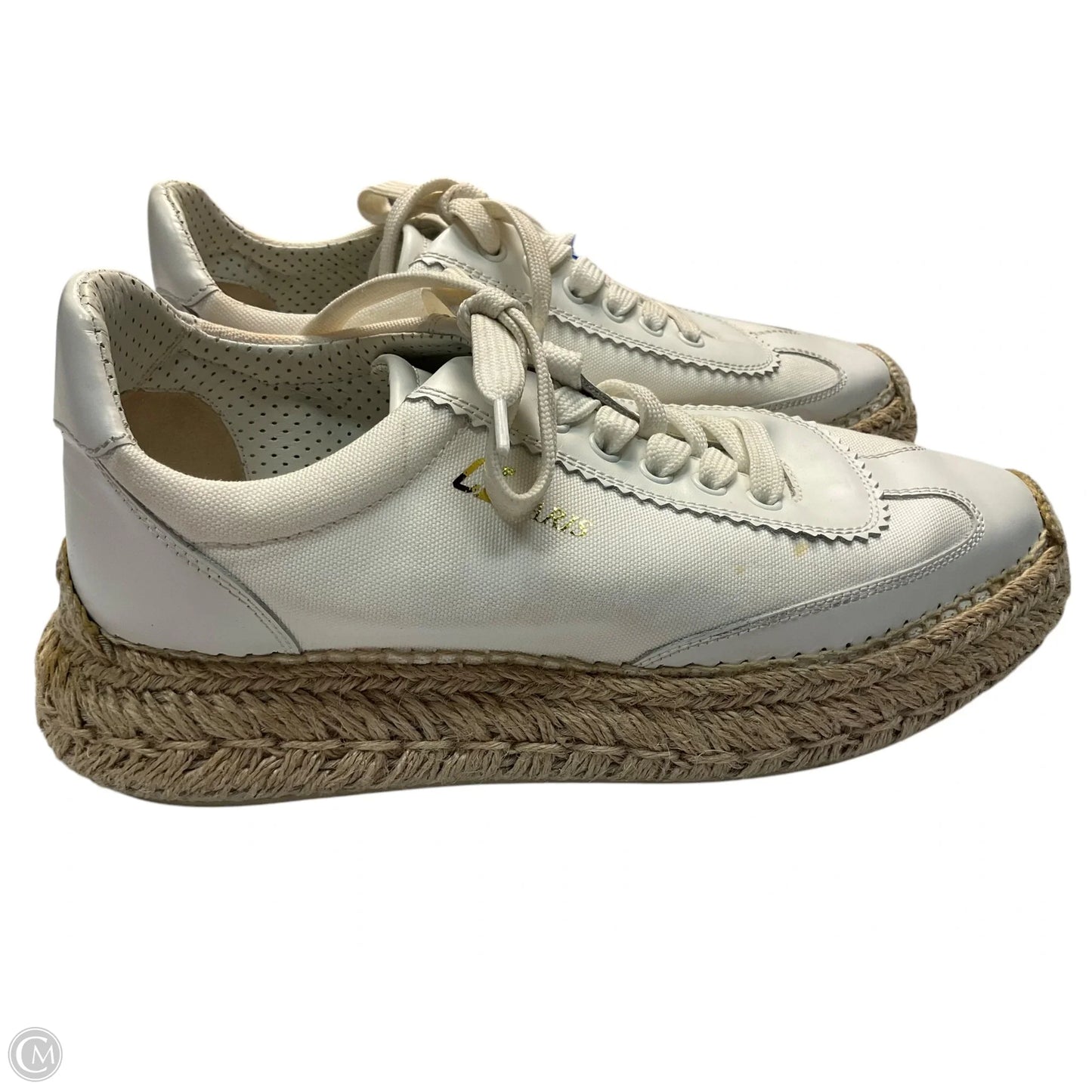 Shoes Luxury Designer By Christian Louboutin In White, Size: 8.5