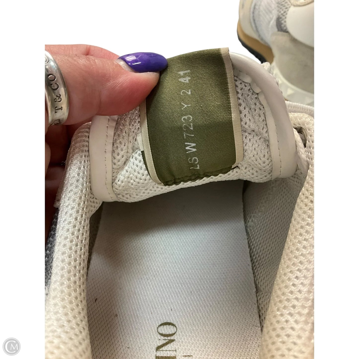 Shoes Luxury Designer By Valentino-garavani In Grey, Size: 11