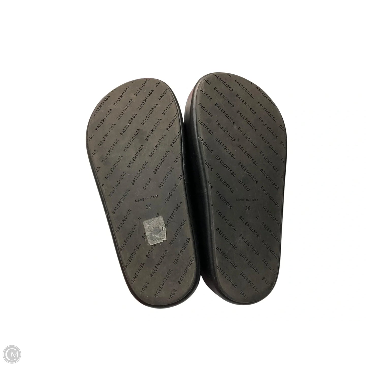 Sandals Luxury Designer By Balenciaga In Black, Size: 6