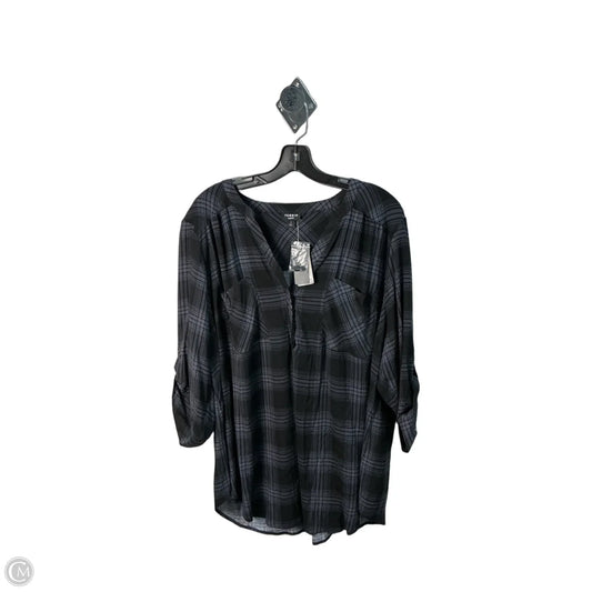 Top 3/4 Sleeve By Torrid In Black, Size: 18