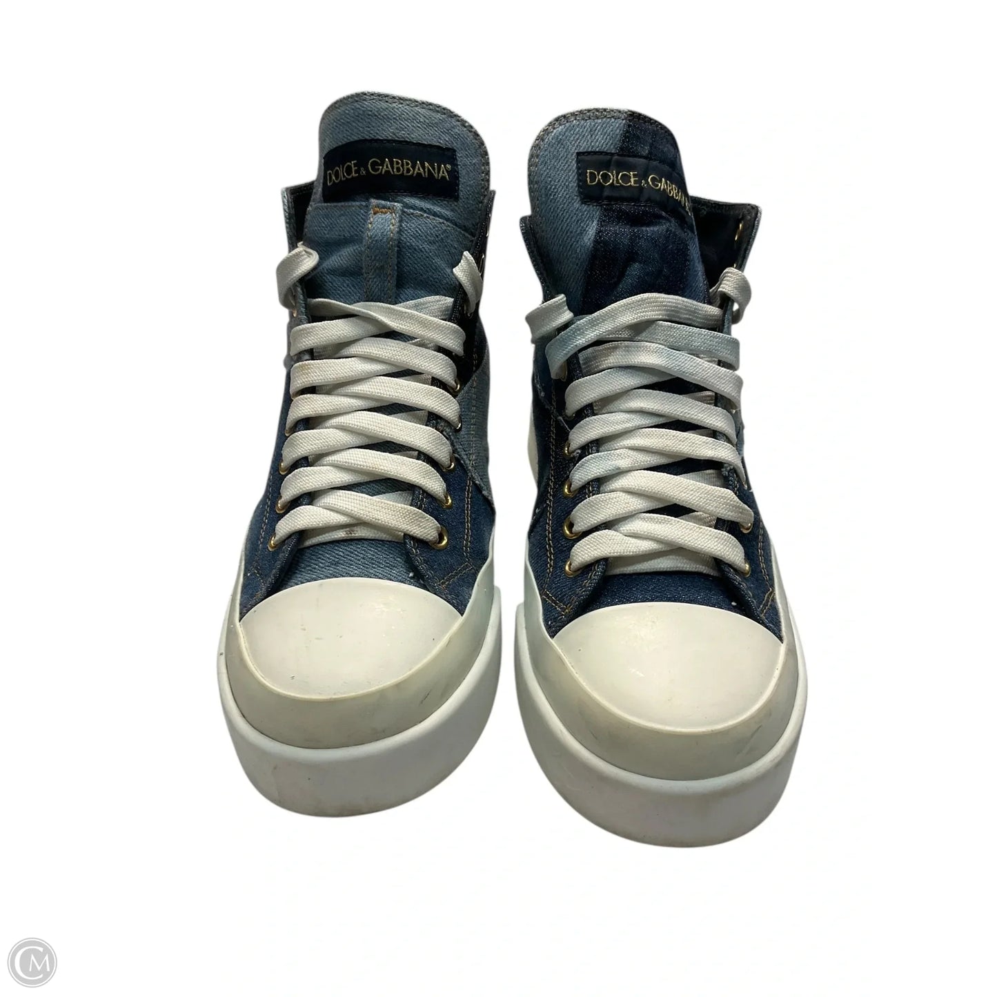 Shoes Luxury Designer By Dolce And Gabbana In Blue, Size: 9