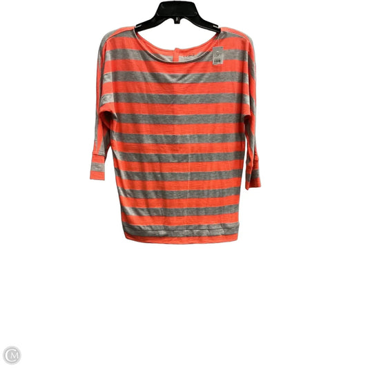Top 3/4 Sleeve By Loft In Grey, Size: Xs