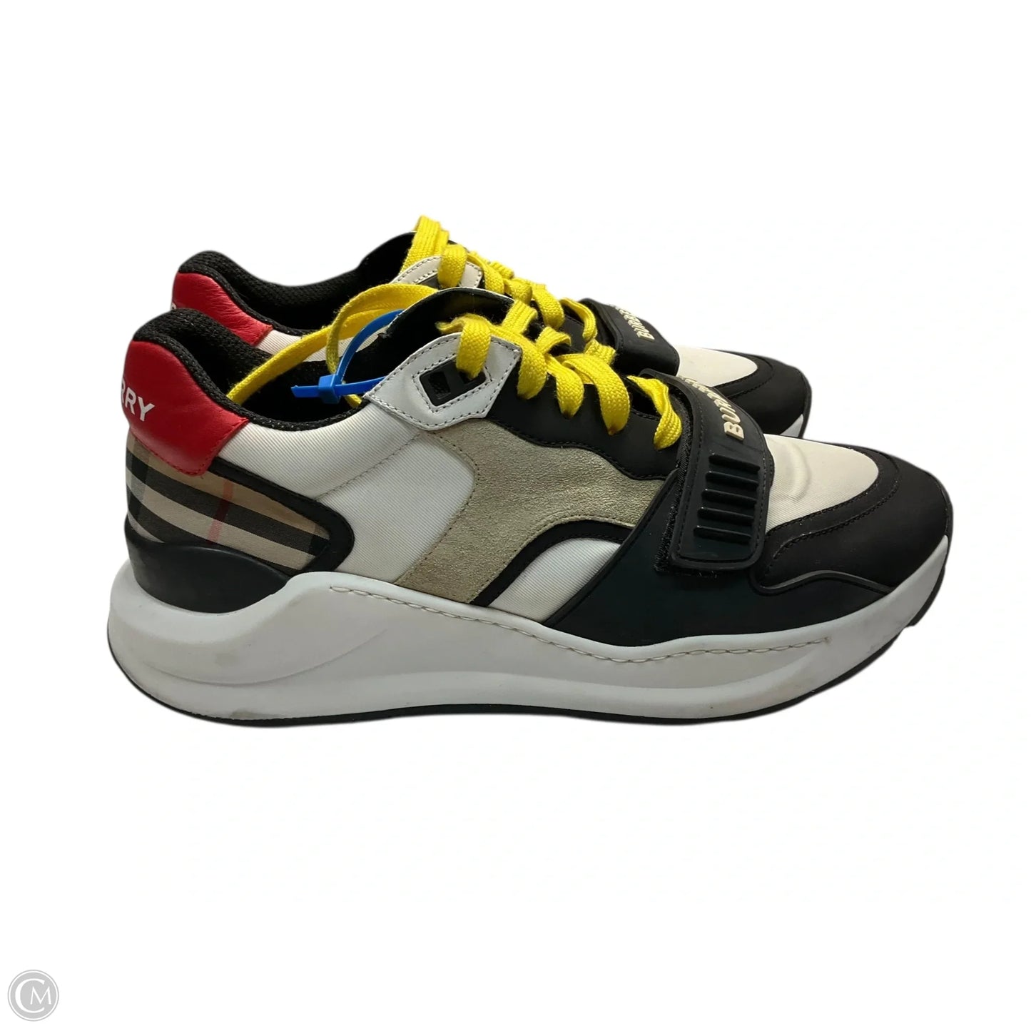 Shoes Luxury Designer By Burberry In White, Size: 10