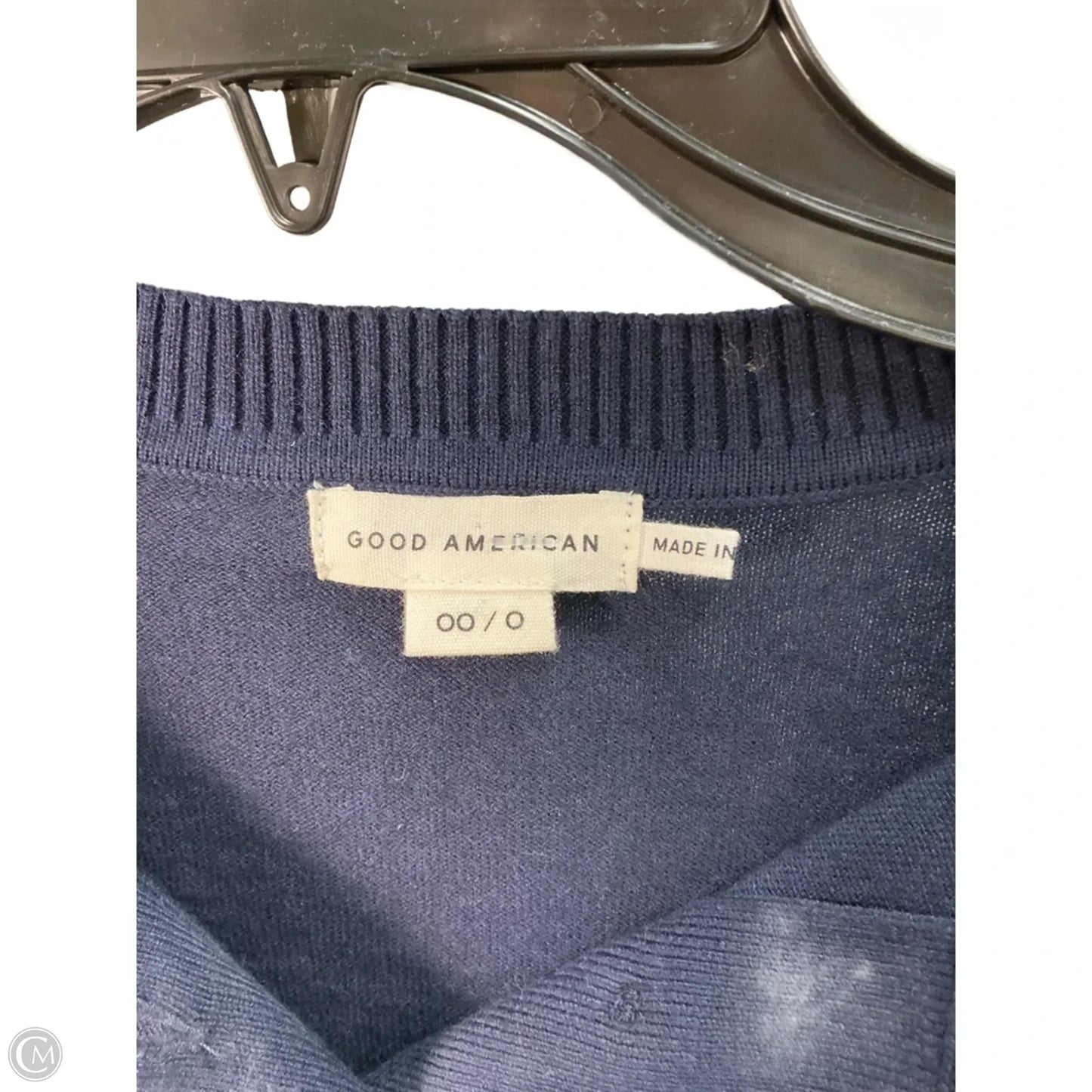 Top Long Sleeve By Good American In Navy, Size: Xs