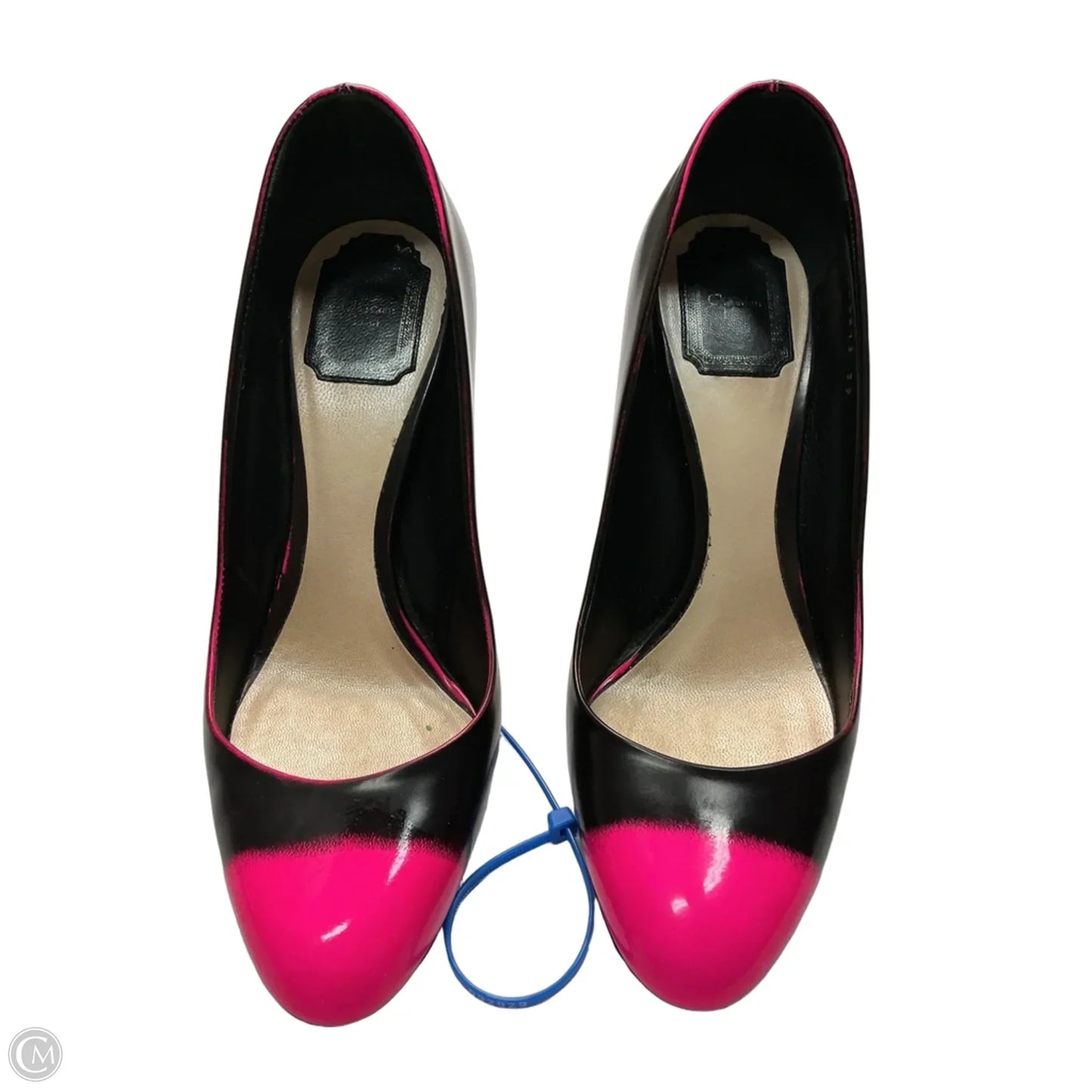 Shoes Luxury Designer By Dior In Black & Pink, Size: 9