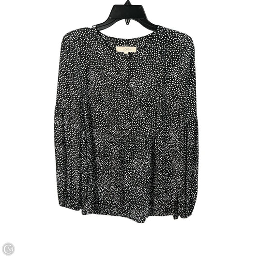 Top Long Sleeve By Loft In Black, Size: Xs
