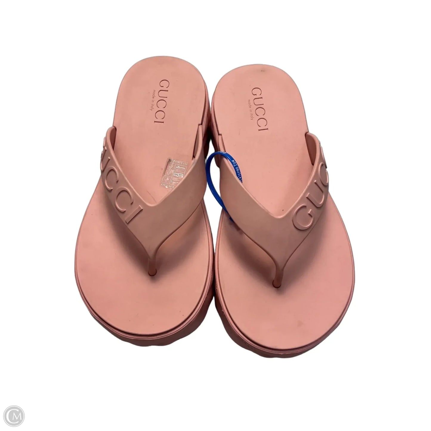 Sandals Luxury Designer By Gucci In Pink, Size: 6