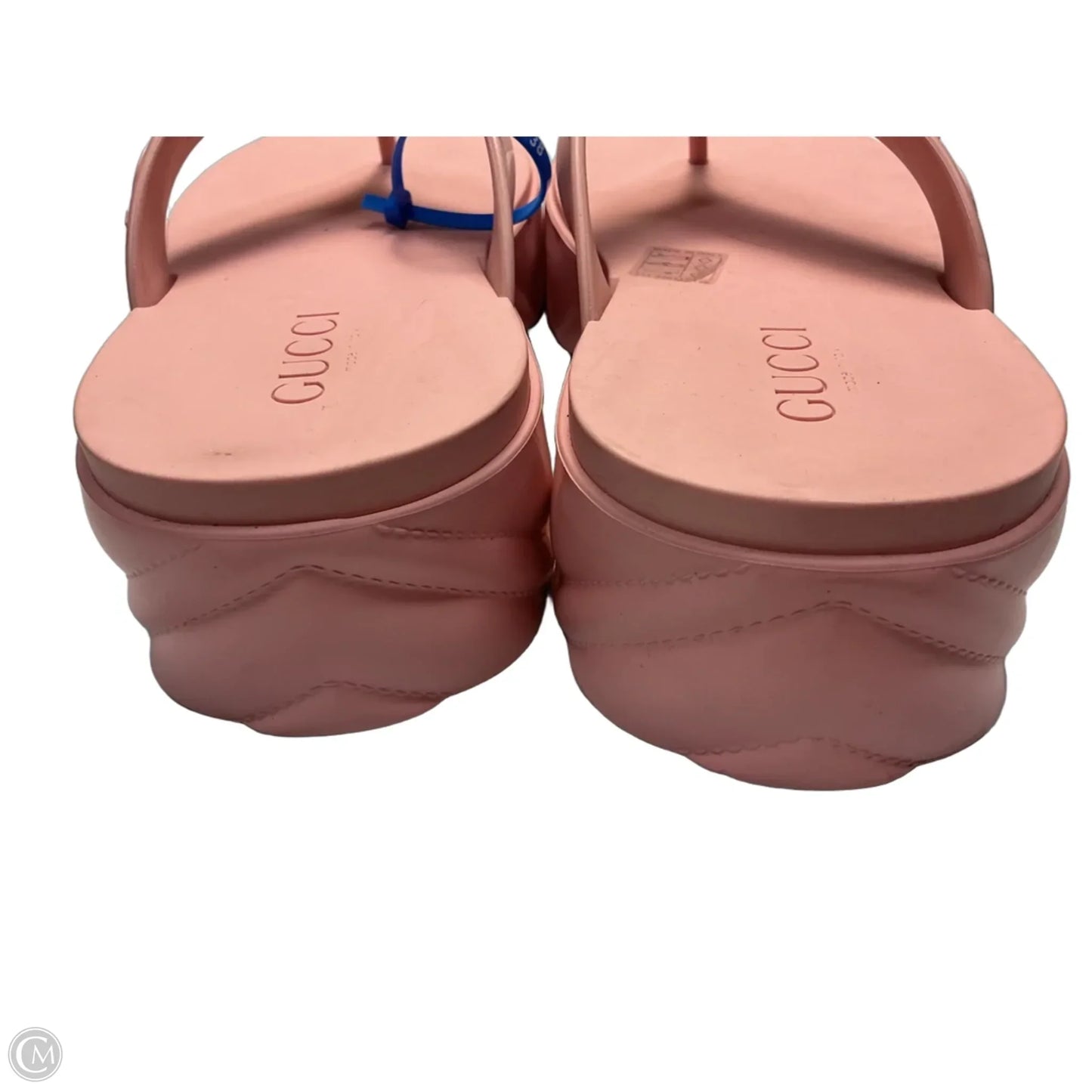 Sandals Luxury Designer By Gucci In Pink, Size: 6