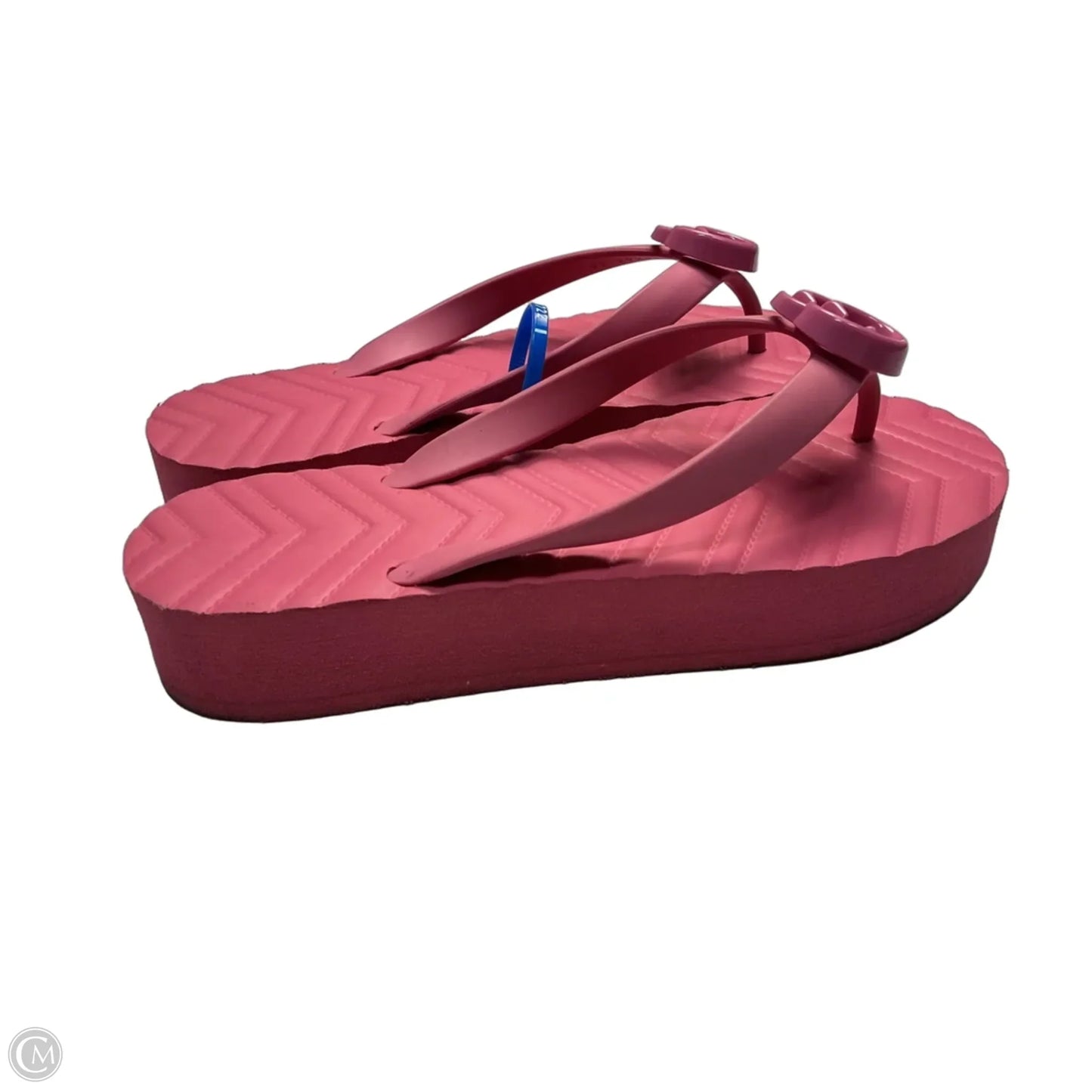 Sandals Luxury Designer By Gucci In Pink, Size: 6