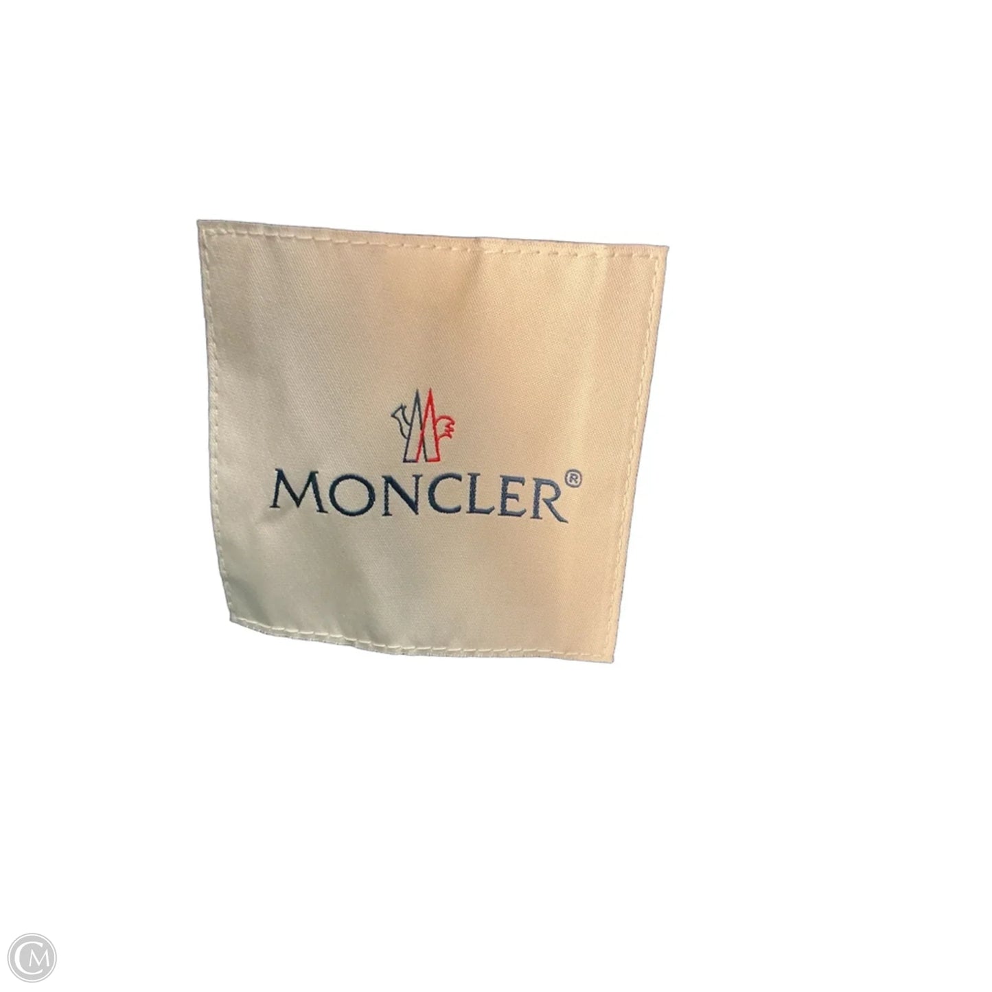 Jacket Luxury Designer By Moncler In Green, Size: M