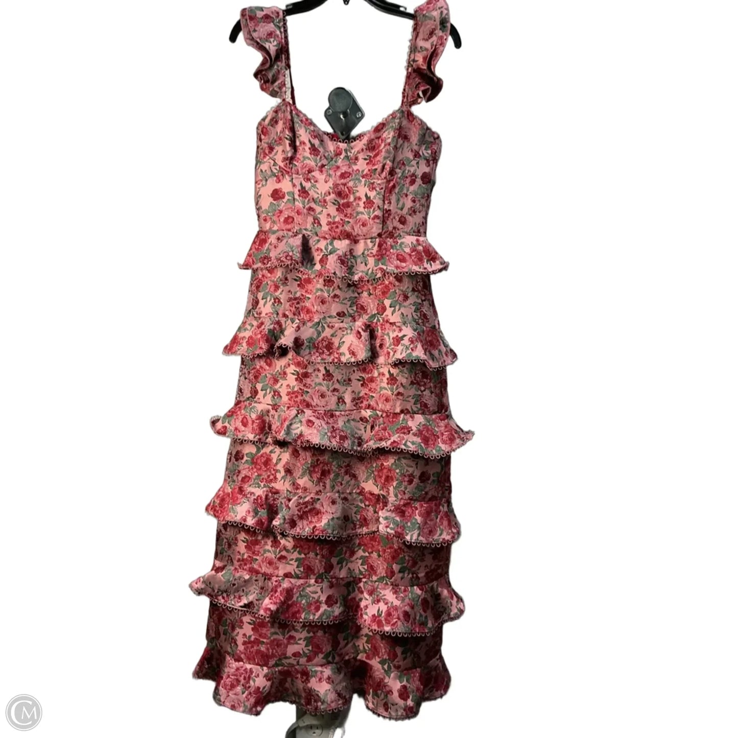 Dress Casual Midi By Clothes Mentor In Red, Size: S