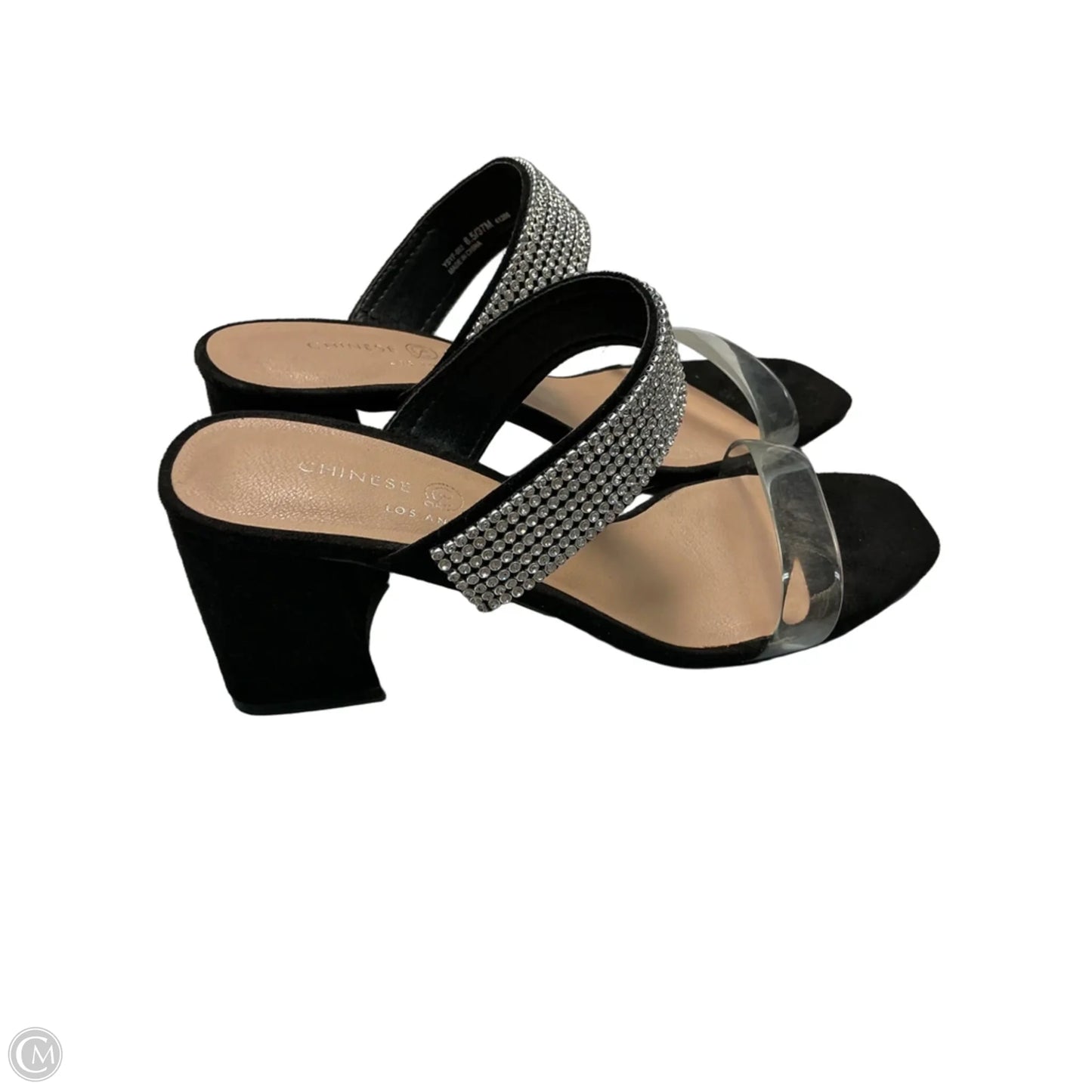 Sandals Heels Block By Chinese Laundry In Black, Size: 6.5