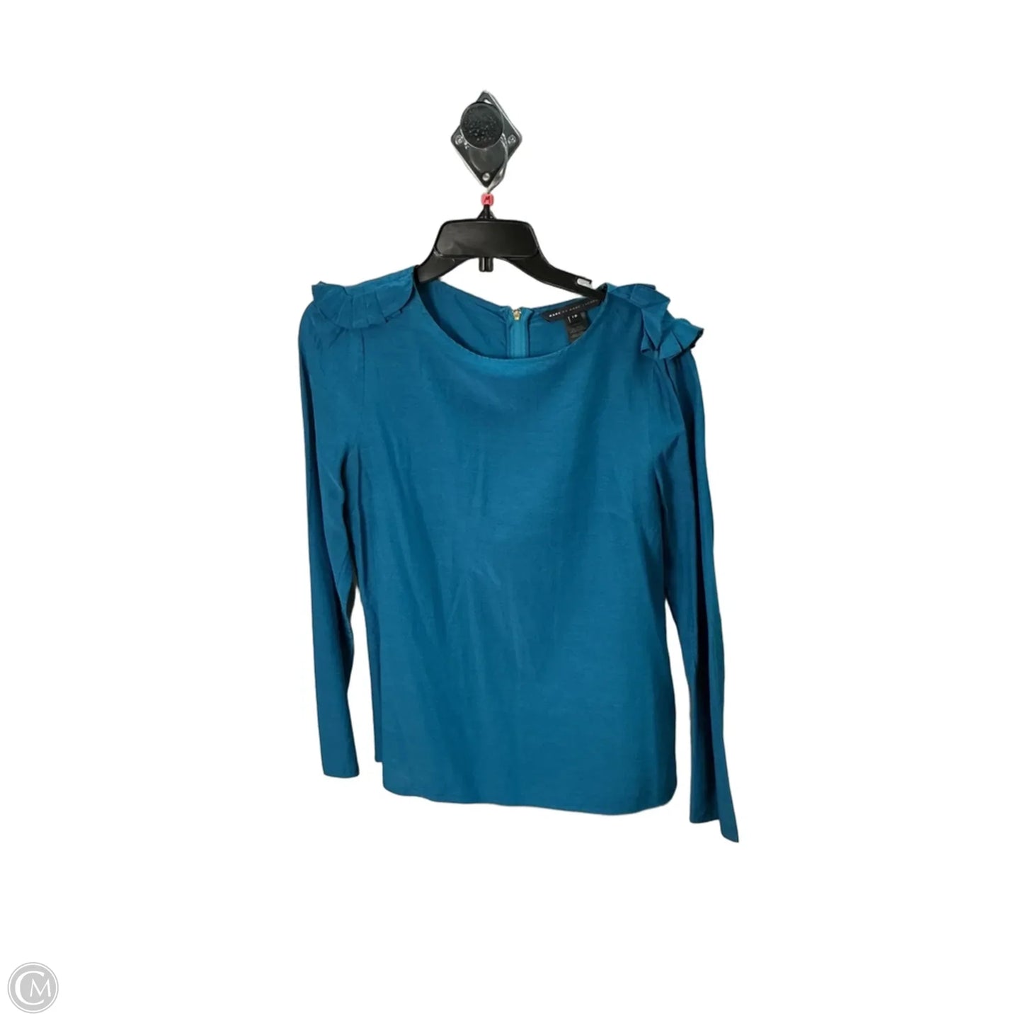 Top Long Sleeve Designer By Marc By Marc Jacobs In Blue, Size: M