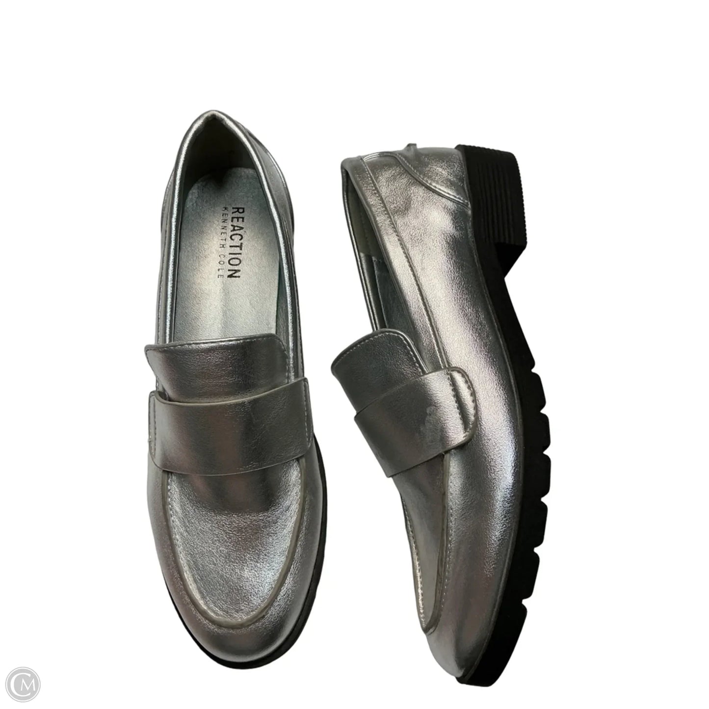 Shoes Flats By Kenneth Cole Reaction In Silver, Size: 8.5