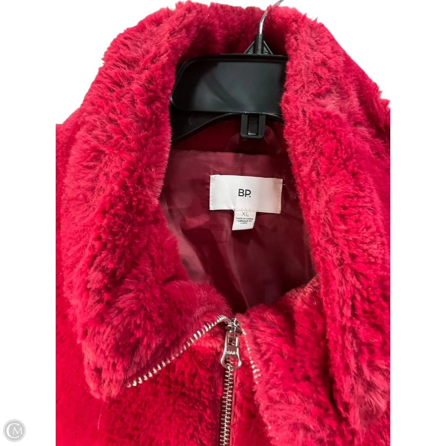Jacket Faux Fur & Sherpa By Bp In Red, Size: Xl