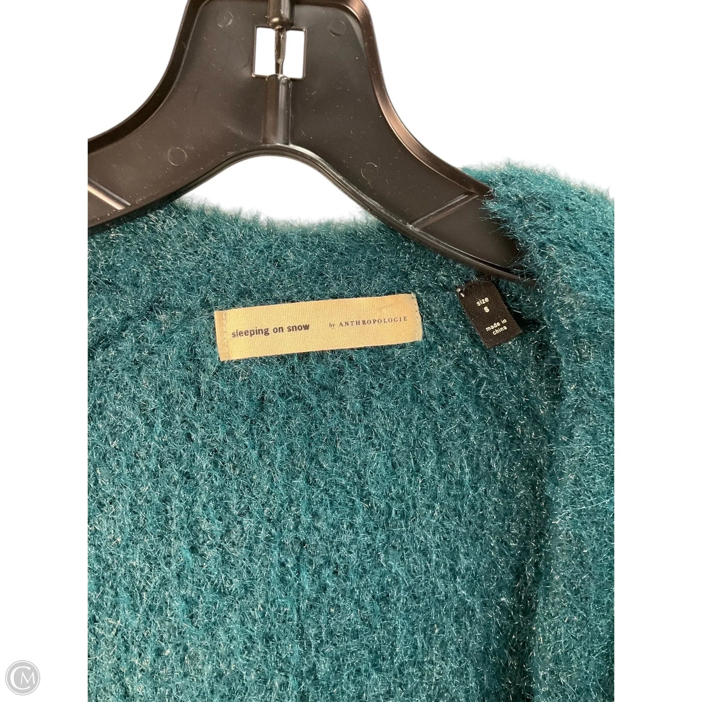 Sweater Cardigan By Sleeping On Snow In Teal, Size: S