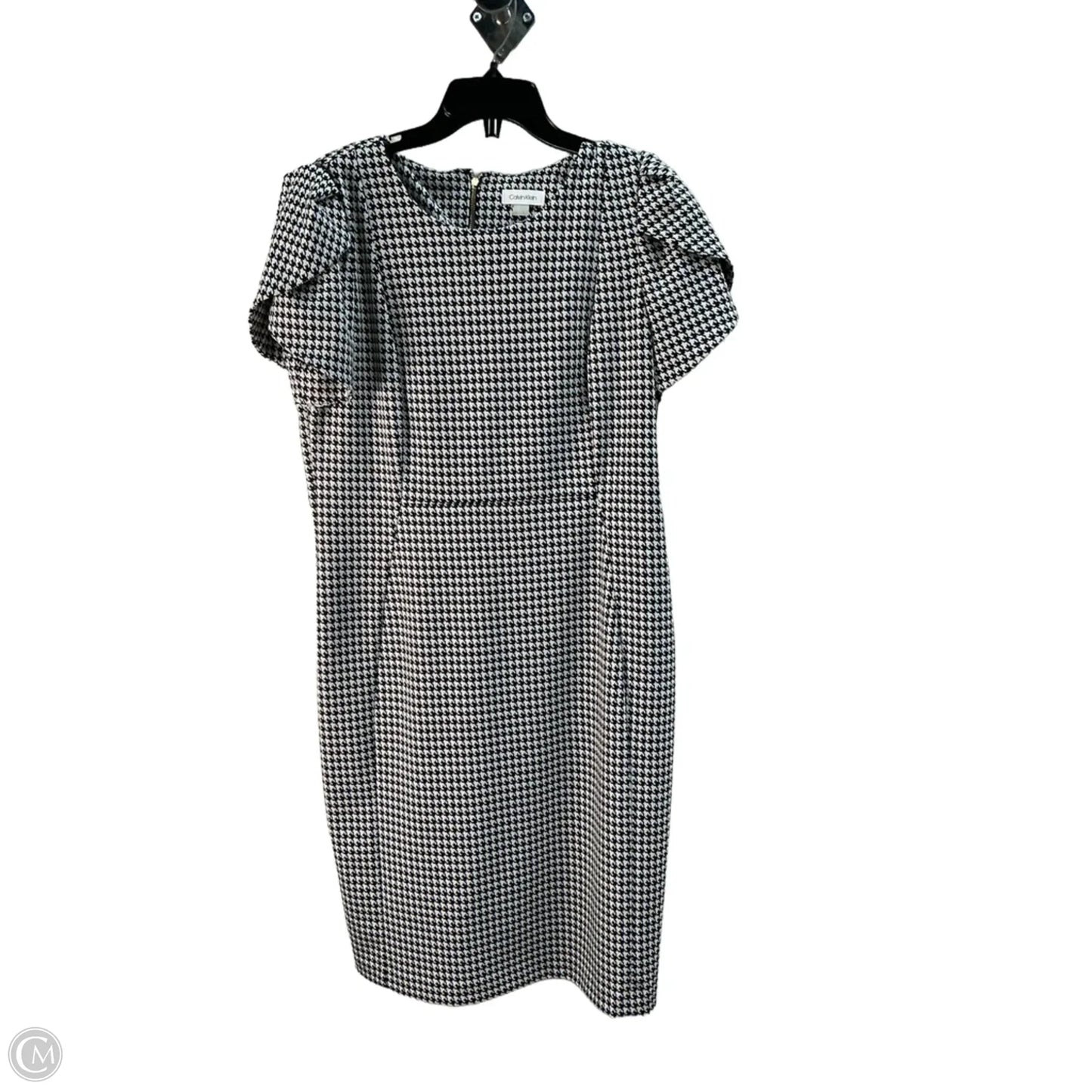 Dress Work By Calvin Klein In Black & Grey, Size: Xl