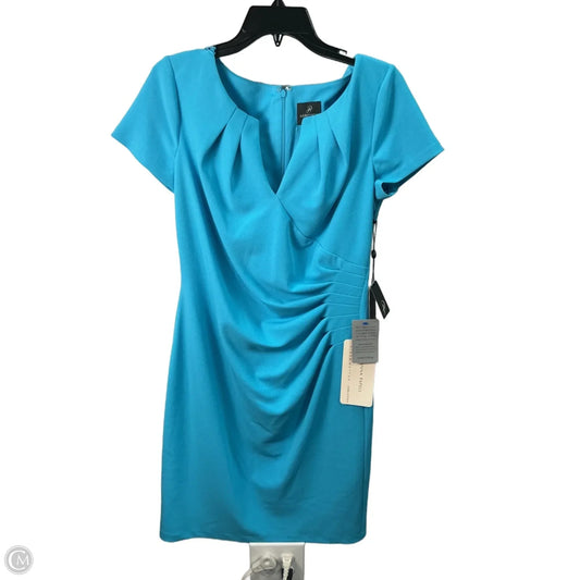 Dress Work By Adrianna Papell In Blue, Size: M