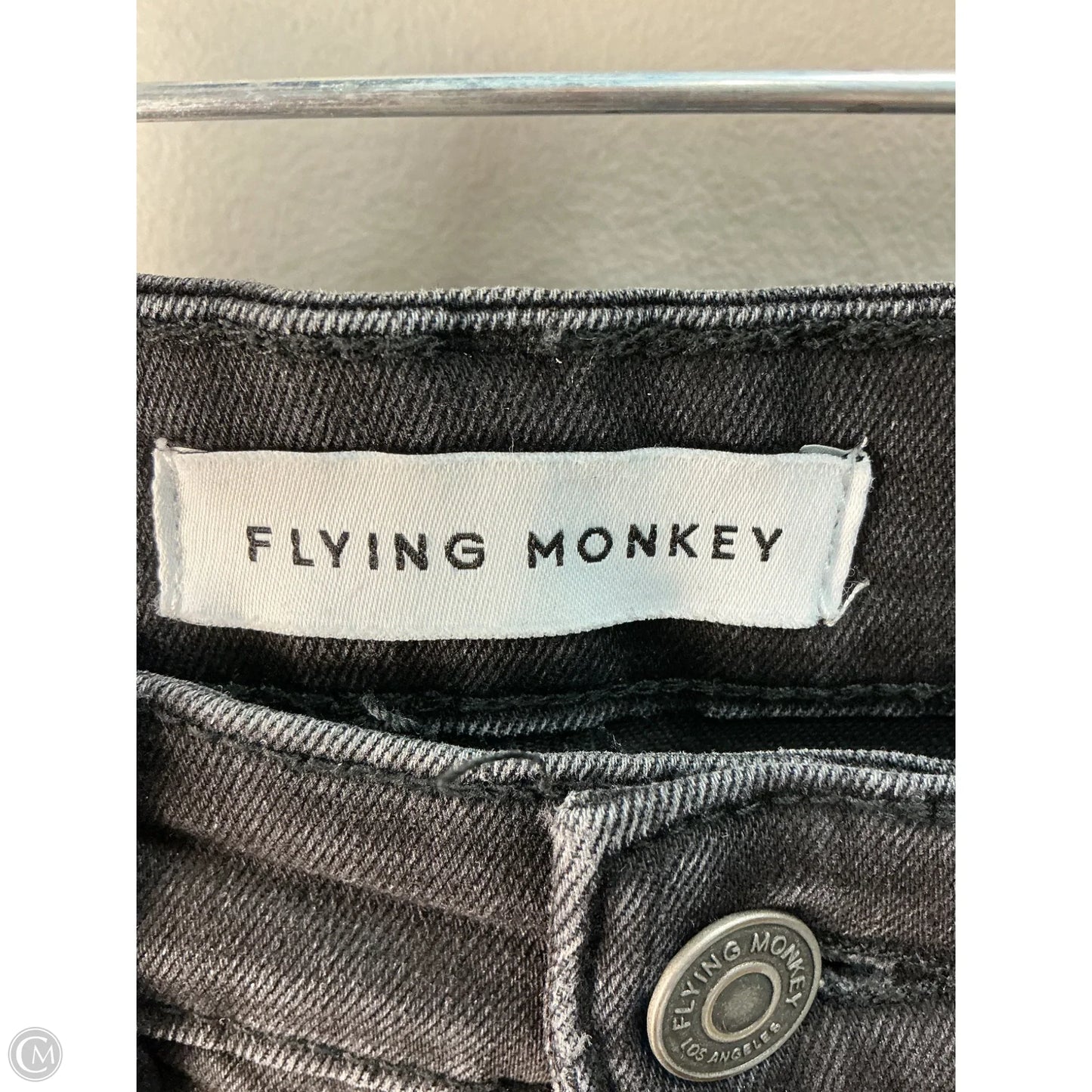 Jeans Straight By Flying Monkey In Black, Size: 4