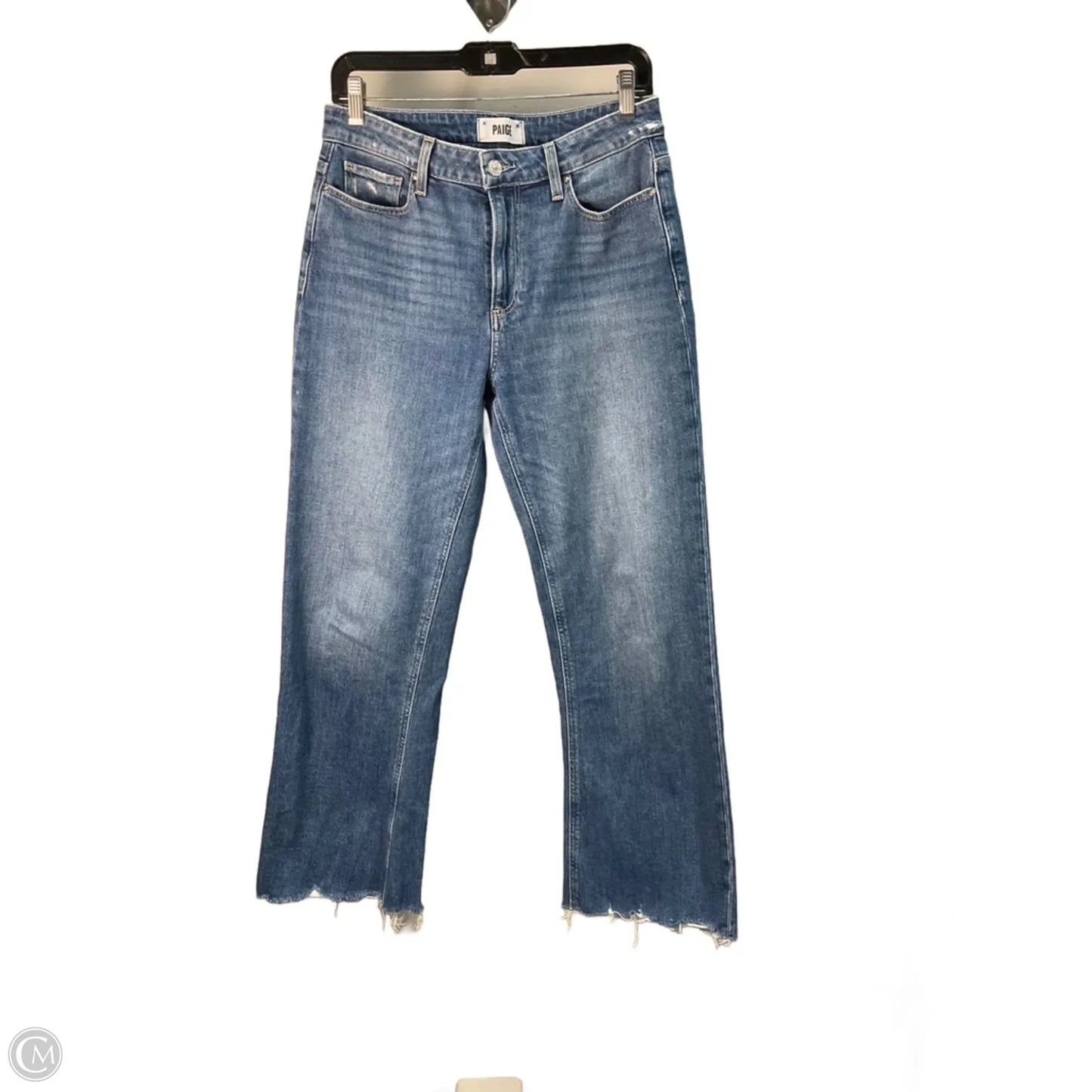 Jeans Wide Leg By Paige In Blue Denim, Size: 4