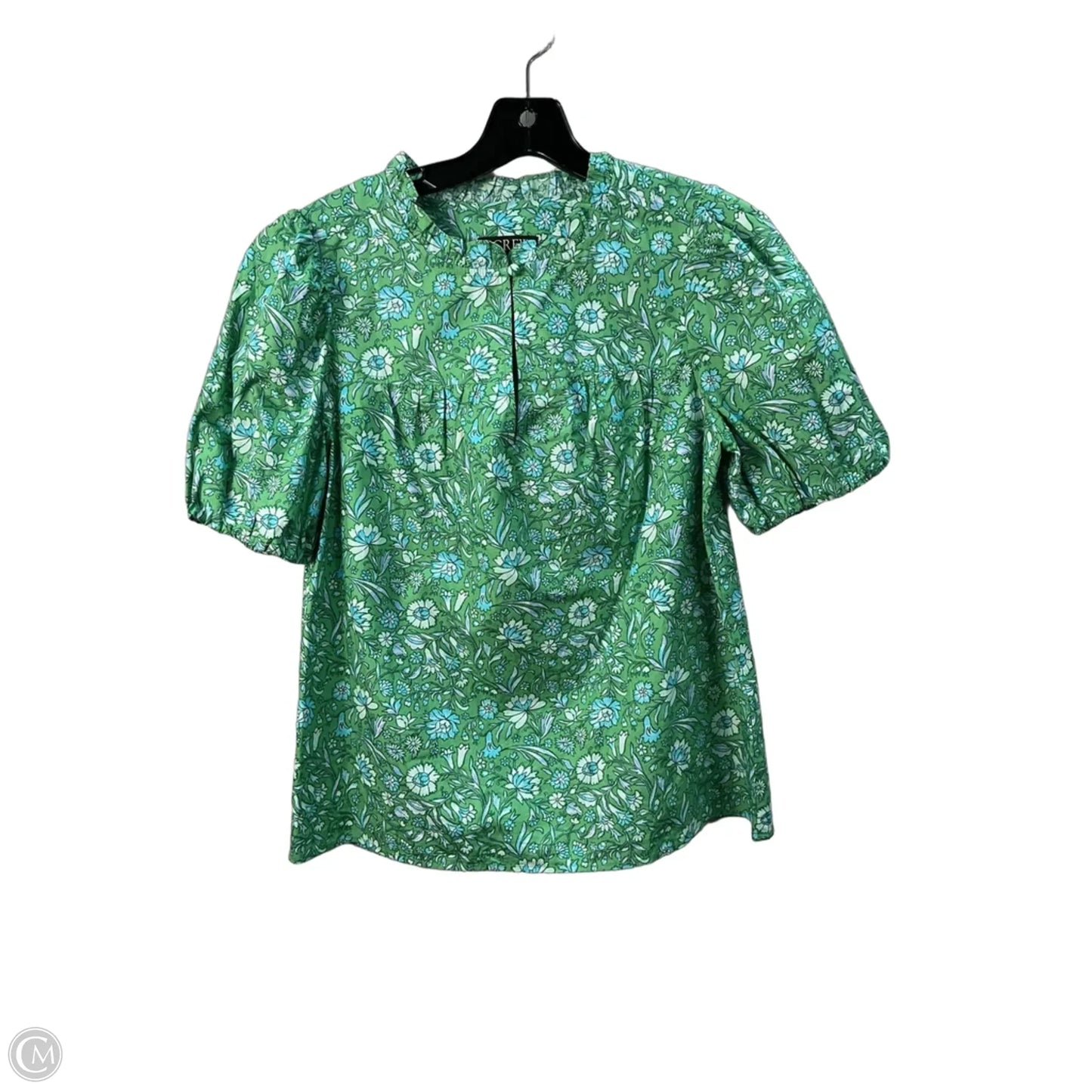 Top Short Sleeve By J. Crew In Green, Size: Xs