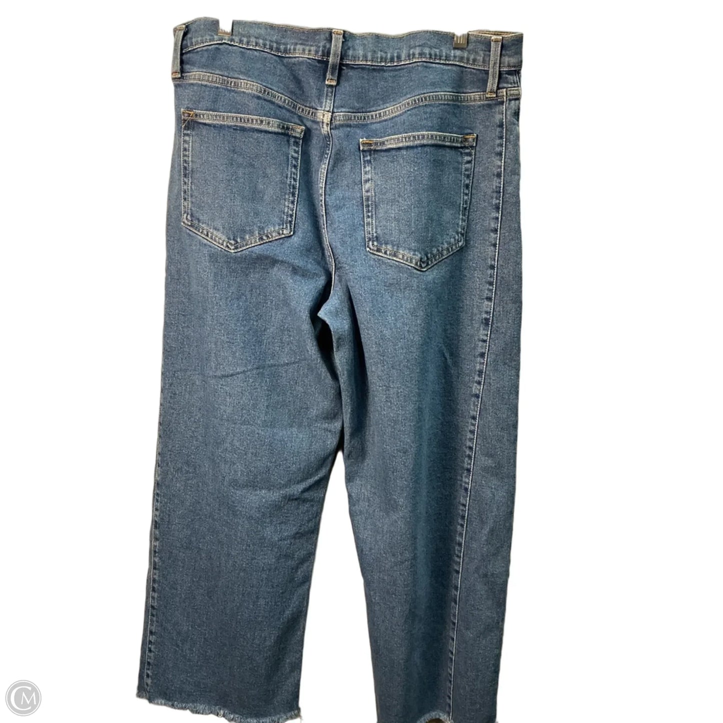 Jeans Wide Leg By Gap In Blue Denim, Size: 14
