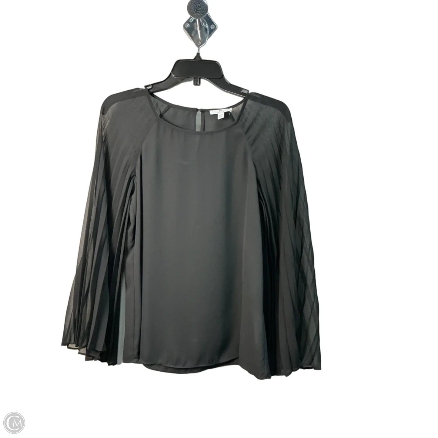 Top Long Sleeve Designer By Halston In Black, Size: Xs