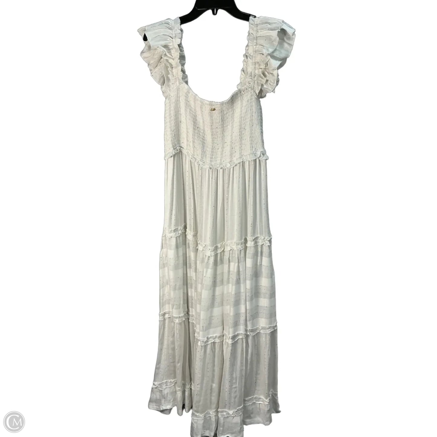 Dress Casual Maxi By Anthropologie In White, Size: M