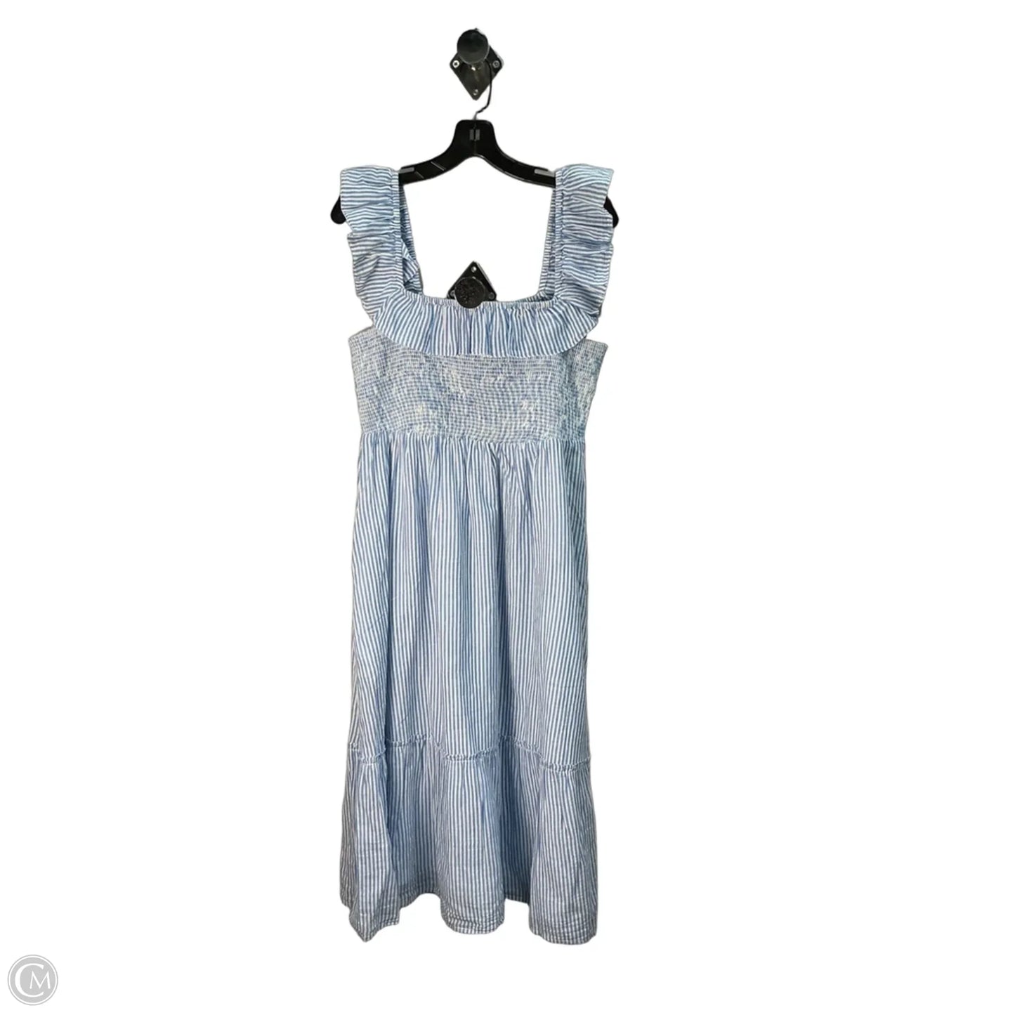 Dress Casual Midi By Vineyard Vines In Striped Pattern, Size: M