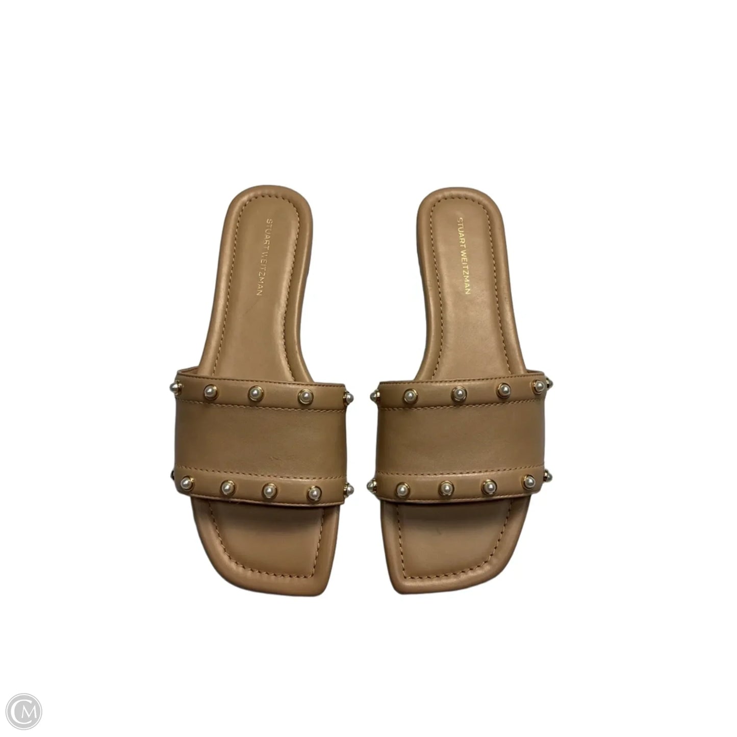 Sandals Designer By Stuart Weitzman In Beige, Size: 7.5
