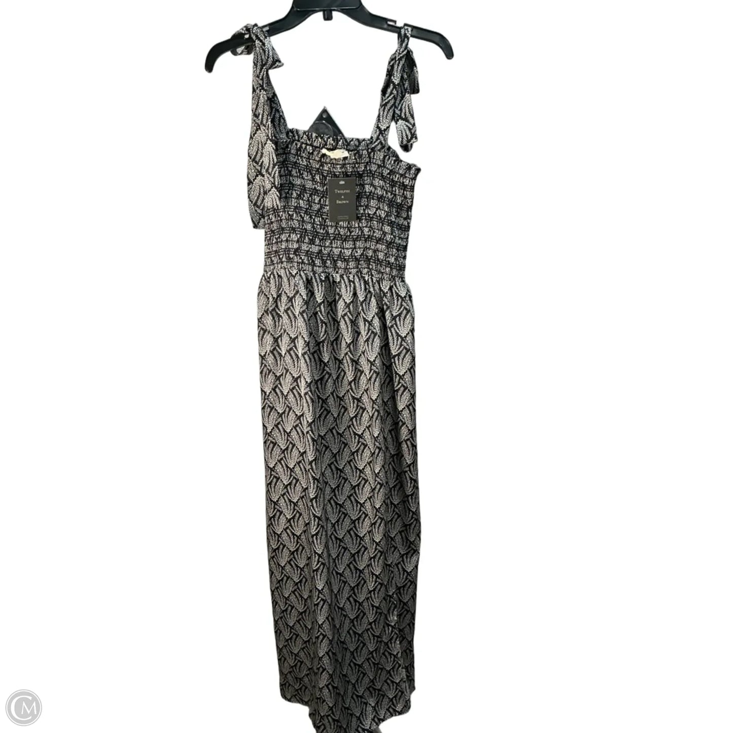 Dress Casual Maxi By Ee Some In Black & Cream, Size: M