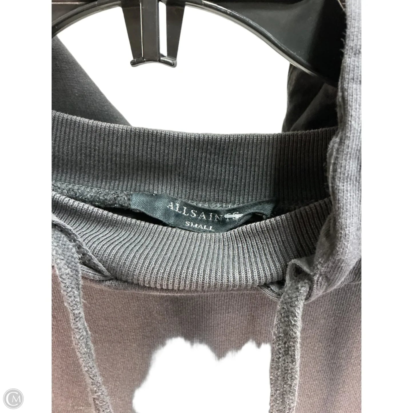 Sweatshirt Hoodie By All Saints In Grey, Size: S