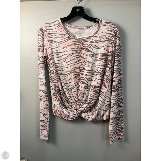 Top Long Sleeve Designer By All Saints In Animal Print, Size: M