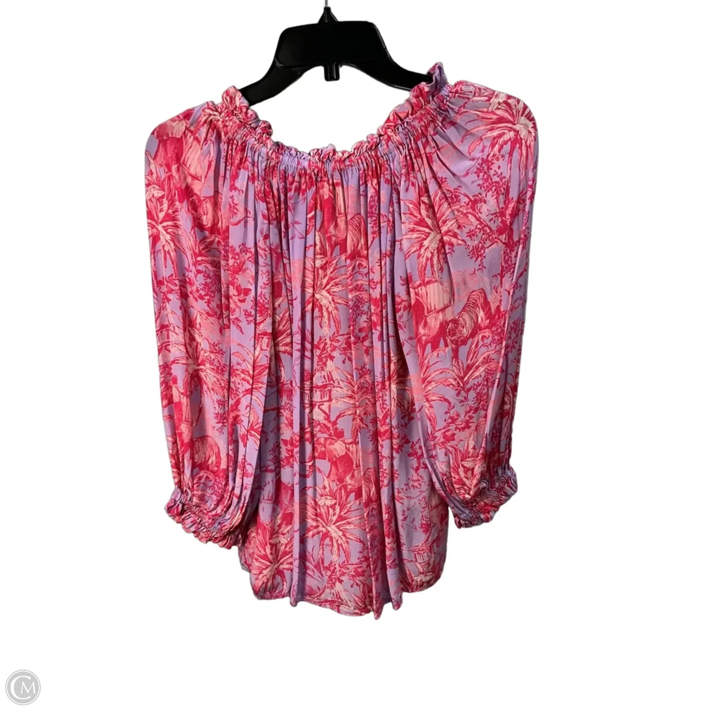 Top Short Sleeve By Clothes Mentor In Floral Print, Size: S