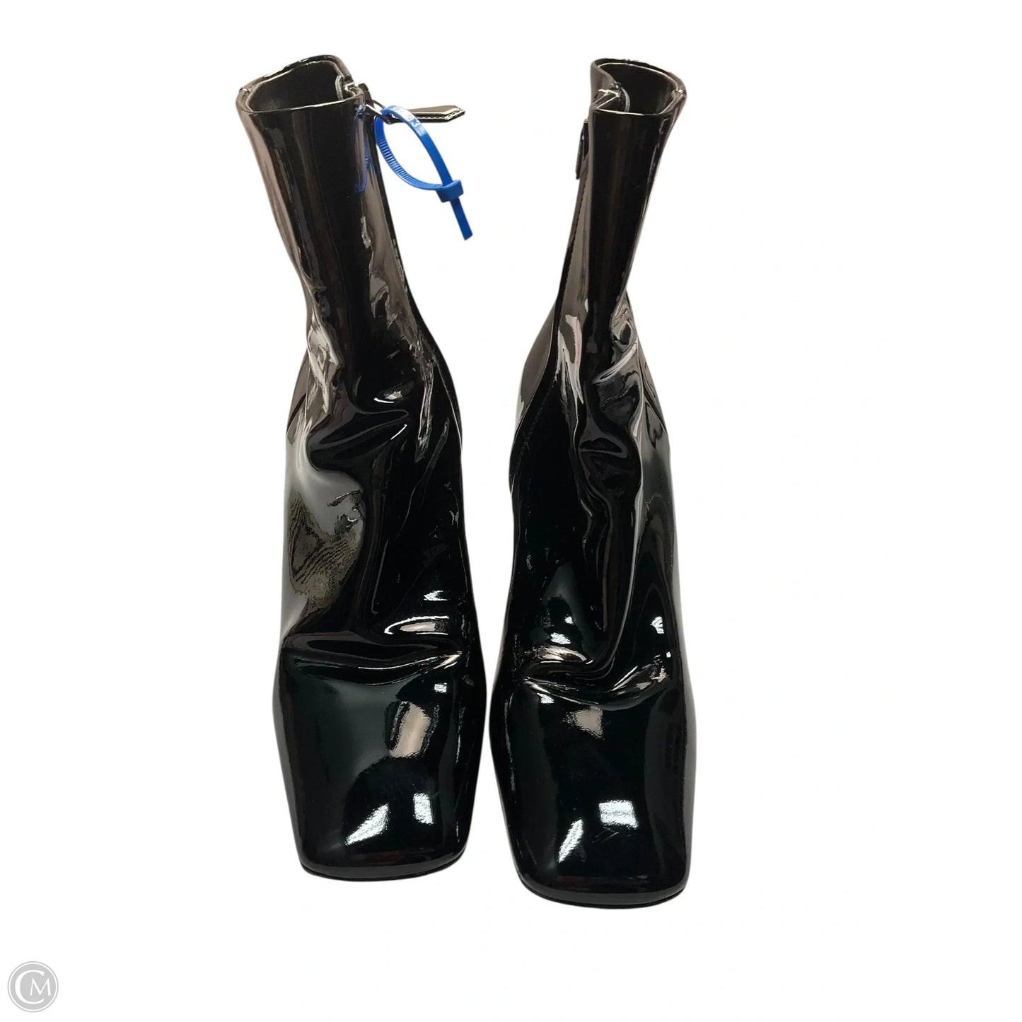 Boots Luxury Designer By Prada In Black, Size: 8