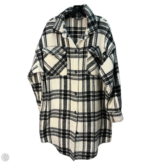 Jacket Shirt By Steve Madden In Polkadot Pattern, Size: Xl