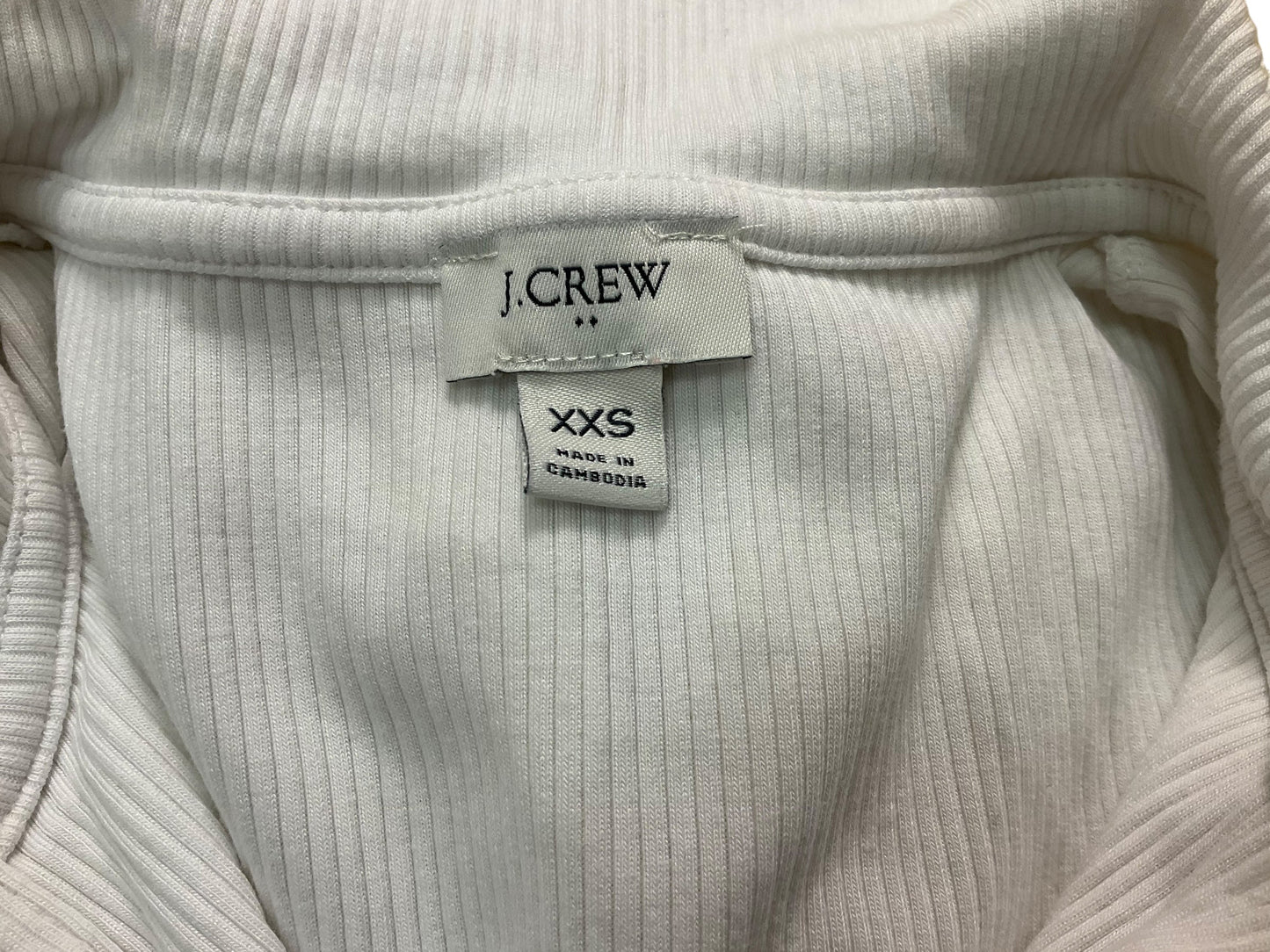 Top Short Sleeve By J Crew In White, Size: Xxs