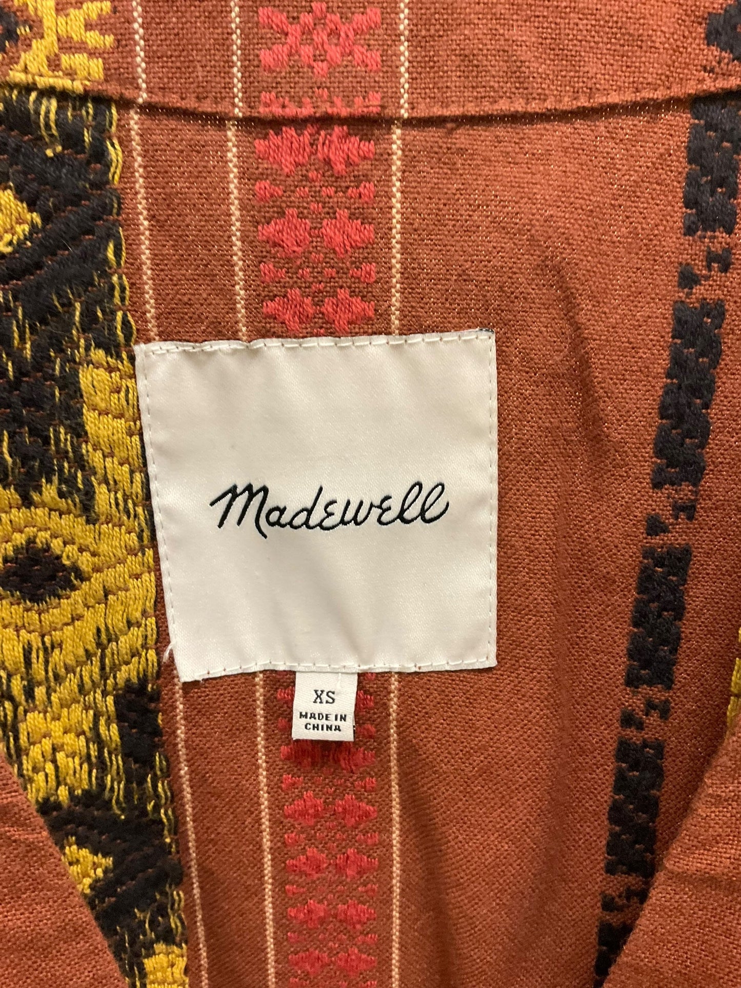 Coverup By Madewell In Rust, Size: Xs