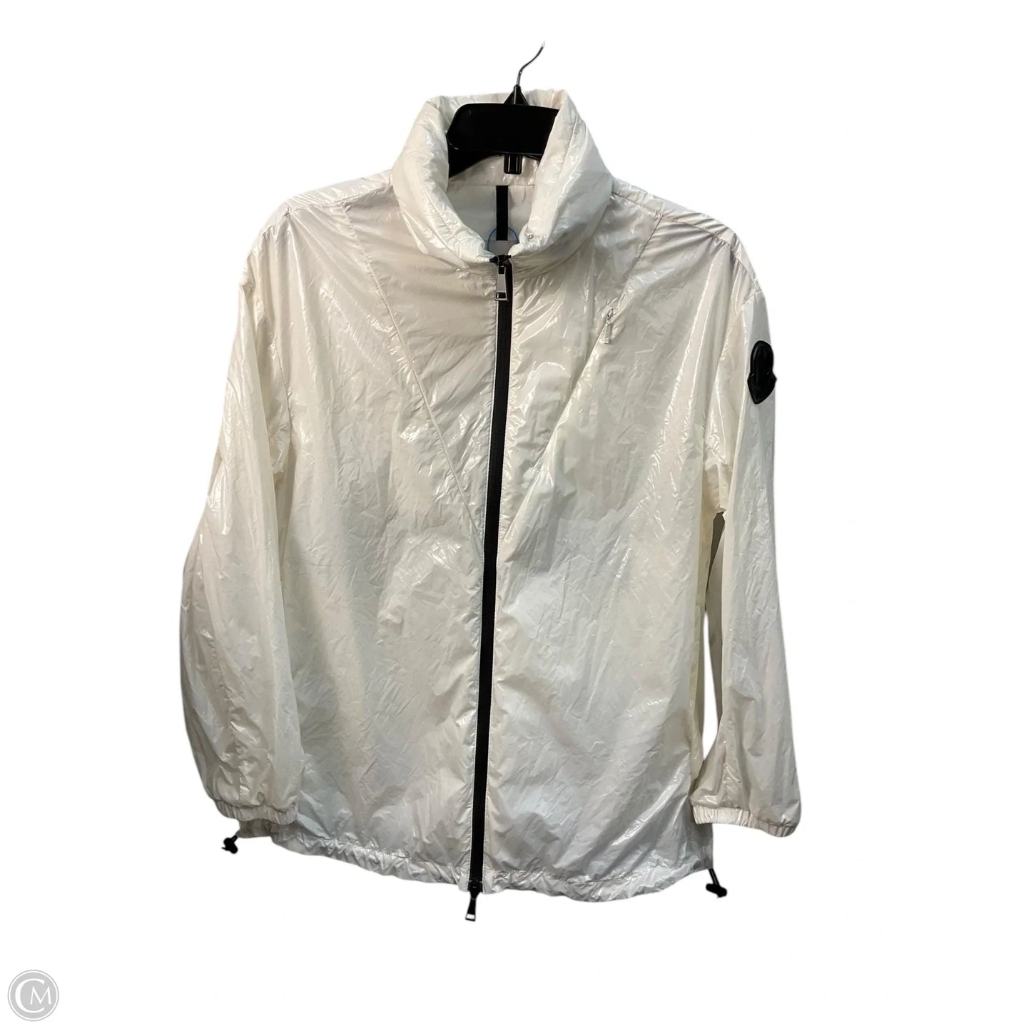 Jacket Luxury Designer By Moncler In White, Size: S